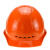 海华（HAIHUA） ABS安全帽 工地施工劳保透气电力工程帽 头盔免费印字A3F 橙色 一指键式调节