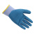霍尼韦尔2094140CN-09 耐磨耐刺穿防割防刮 天然乳胶涂层手套 蓝色 L 10副/包 1包