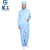 星工（XINGGONG）防静电服 连体带帽无尘洁净服防尘用喷漆防护工作服可定制 蓝色XL码