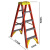 稳耐（werner）T6205CN  玻璃钢工程梯子双侧人字梯1.5米工业级电工梯子电力电信工程绝缘梯五步折叠工业梯