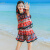 夏季新品女装民族风套装雪纺连衣裙套装印花短裙度假沙滩裙 图片色 SLD0823 S