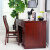 华日 家居 东方明月实木书桌 中式书房家具字台 办公桌电脑桌 栗色1.2米