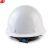谋福 钢盔型玻璃钢工地安全帽  防砸/ 透气型 内衬防震 /酸/碱 无孔安全帽白色