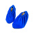 厚创 绒布鞋套防滑底布鞋套家庭用布可反复洗加厚耐磨 水晶蓝 1双