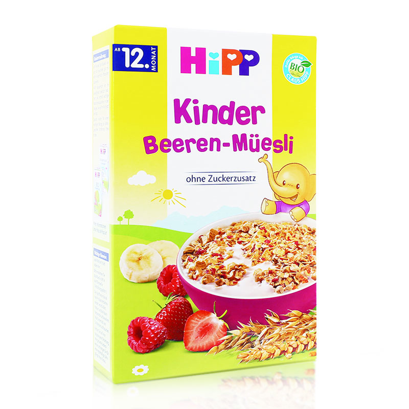 德国进口 (喜宝Hipp) 儿童浆果麦片 12个月以上 200g/盒