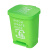 垃圾分类垃圾桶40L脚踩大号户外厨房车间办公室用可塑料大容 15L分类脚踏红色