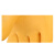 工业耐酸碱橡胶皮手套防酸碱乳胶劳保防护手套 加长加厚 耐强酸耐磨化工劳保手套50CM 黄色特厚45CM