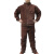 耐磨隔热防烫防阻燃氩弧焊电焊服焊工焊接防护工作服 棕色半皮系腰带裤子 XL