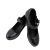 迦南天马（JIANANTIANMA）J0016 头层牛皮猪里皮+PU底 坡跟 黑色 防滑鞋 企业定制