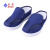 紫羲（ZXFH.NET）生产加工用防静电网面鞋 白蓝色PVC帆布两孔网眼鞋防静电工作无尘鞋 工作鞋 深蓝色网面鞋+10双 45码