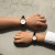 阿玛尼(EmporioArmani)手表 商务简约时尚皮质表带 石英情侣男表 生日礼物情侣表 AR80015