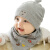 李晨曦（Lichenxi） 新生儿帽子胎帽婴儿帽子0-6-12个月春夏季宝宝帽子纯 棉秋冬季 机器人二件套( 黄色 ) 均码（0-12个月宝宝）