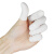 厚创 乳胶手指套 无尘防滑 农用一次性 工业橡胶劳保 美容美甲 粉笔点钞手指套 白色(机卷) 中码/300个