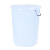 科力邦（Kelibang） 大号塑料桶 圆形大容量 有盖60L 白色 KB3002