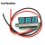 TaoTimeClub 两线/三线电压表 数字直流表头可变精度数显示元器件 2线蓝色（0.28寸）