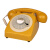 金顺迪1966 欧式仿古电话机家用办公固定电话旋转盘老式古董电话座机 金茶色(插全网通手机卡)