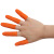 森凡 乳胶手指套防滑有弹性 印刷防油墨 点钞加厚乳胶麻点颗粒止滑手指套 橙色橡胶手指保护劳保用品均码