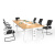 统阅办公家具 简约板式会议桌 板式钢脚会议台 洽谈桌 会客桌 培训桌 2.0米