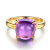 米莱珠宝 6.57克拉紫水晶戒指女 18K金镶嵌彩色宝石戒指 15个工作日高级定制