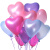 墨斗鱼气球心形混装100个7611 爱心气球装饰求婚表白气球求婚道具婚房装饰生日布置小气球生日气球