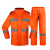 谋福 CNMF 9291 分体雨衣雨裤套装  环卫保洁服道路铁路施工工作服 YGC01橙色 165(L)可定制