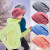 JIERUFENG户外跑步帽子男女士秋冬季保暖防风防寒抓绒帽骑行登山滑雪运动帽 宝蓝色套装