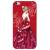 魅上 苹果iPhone8手机壳保护套带指环支架挂绳全包防摔磨砂个性卡通软壳 红裙女孩苹果6plus/6splus 5.5英寸