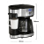 汉美驰（Hamilton Beach）咖啡机 美式免滤纸家用 办公多功能 预约 双模式单杯 咖啡壶 49980-CN