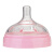 小不点（DOT）新生儿轻松吸 么么哒仿真母乳宽口径硅胶奶瓶180ml粉色