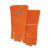 威特仕 10-0100锈橙色焊工手套 防火阻燃电焊斜拇指款手套 L# 定做