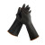 劳博士 LBS063 耐酸碱橡胶乳胶工业手套 防油耐磨防护化工防滑劳保手套 加长加厚 黑色 45cm