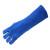 10-2054电焊手套牛皮加长款烧焊气焊焊工隔热防烫46CM 蓝色 L
