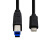存储巴士（databus）移动硬盘盒USB3.1线TypeC转B接口元谷线缆C-B 黑
