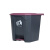 星工（XINGGONG） 脚踏垃圾桶 工业商用大号环保垃圾桶商场脚踩塑料垃圾箱定制 灰色紫盖 30L