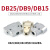 TaoTimeClub DB25/DB9/DB15针并口公头母头二排DB插头 塑料外壳连接头 DB15插板式母头（2个）