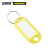 安赛瑞 塑料钥匙牌（100个装） 黄色 钥匙管理箱专用钥匙牌 彩色分类钥匙牌 可书写编号钥匙牌 13411