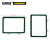 安赛瑞 13391  强磁货架信息标识牌（10个装）绿色 A6 150×110mm 双磁铁 仓储物料标牌 仓库货架标示牌