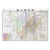 四川省地图 盒装（折叠版）易收纳 张贴、便携两用 中华人民共和国分省系列地图 展开约1*0.8米