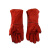 代尔塔/DELTAPLUS 205515 防护手套 隔热焊工防火阻燃劳保手套 红色 1副 厂家直发 企业专享