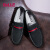 BELLE/百丽男鞋专柜同款牛皮低帮套脚豆豆鞋男士乐福鞋 5JB01CM7 黑色 39
