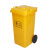 星工（XINGGONG） 医疗垃圾桶黄色加厚 诊所卫生院废物垃圾桶定制 120L医疗带轮