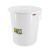 兰诗（LAUTEE）YY-D026 白色带盖圆形水桶 50L 工业用大桶