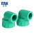 公元(ERA)管道优家PPR管水管配件家装绿色内丝内螺纹弯头水管配件 D25x1/2 (常用)