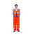 安美尚（ams）UB-030消防救援马甲多口袋值勤反光背心（单上衣不含裤子）橘红色XL码1件定做