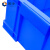 固乡 周转箱带盖加厚长方形物流整理盒储物框胶箱大号养龟箱塑料收纳筐蓝色A10#箱 600*485*355mm