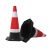 橡胶路锥反光锥路障锥雪糕筒锥形桶警示柱交通设施公路安全锥三角 注意安全