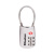 玛斯特（Master Lock）密码锁 出国旅行箱包挂锁 TSA密码锁避免强制开锁4688MCND 银色