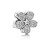 潘多拉PANDORA 银色花形锆石闪耀串珠791480CZ