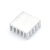 TaoTimeClub 小型贴片散热片铝制芯片散热块22*22*10mm银白色开槽