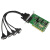 宇泰高科（utek） 工业级PCI转4口RS232串口卡com光电隔离扩展卡UT-764I
